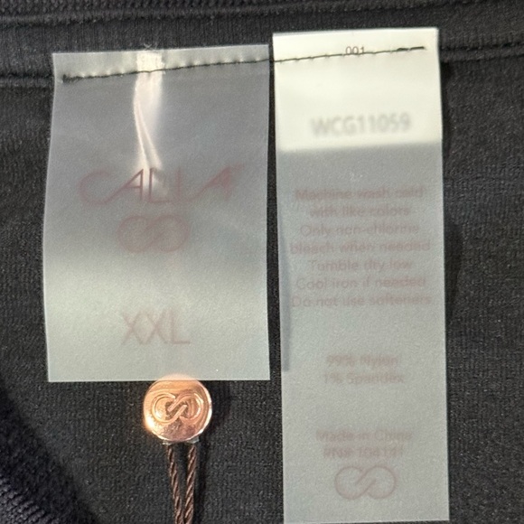 Calia Seamless Johnny Polo Shirt Black XXL NWT - Picture 2 of 6